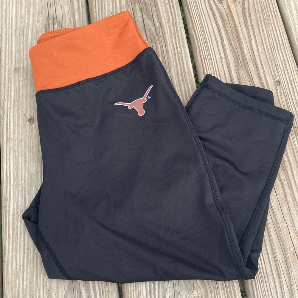 UT longhorns: crop leggings